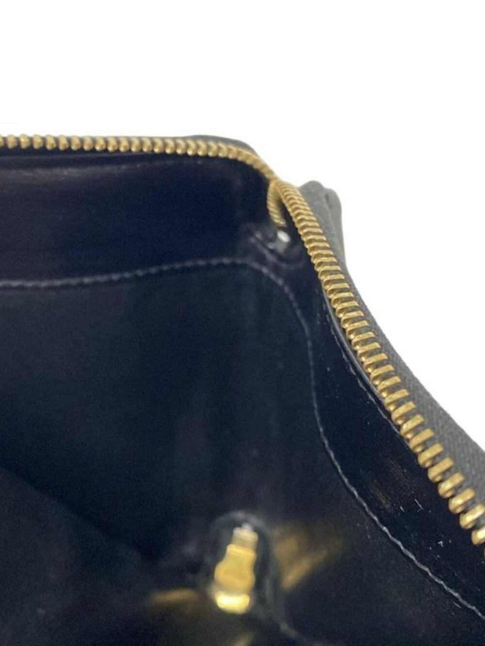 ★SOLD★ Saint Laurent Paris Bifold Wallet Tiny Monogram Compact Full Zip Black - Picture 6 of 8